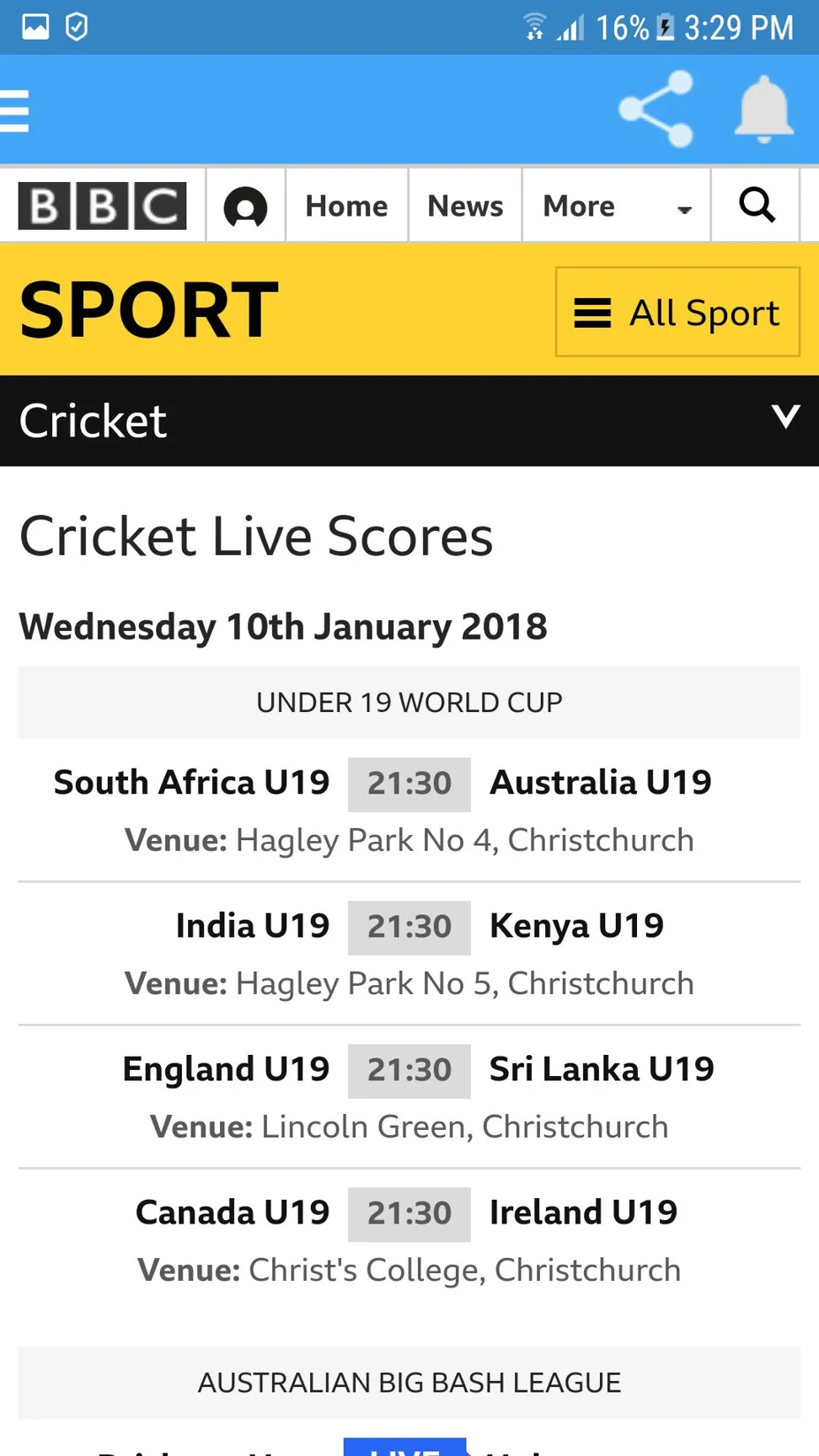 How about t20 cricket world cup results 2022?