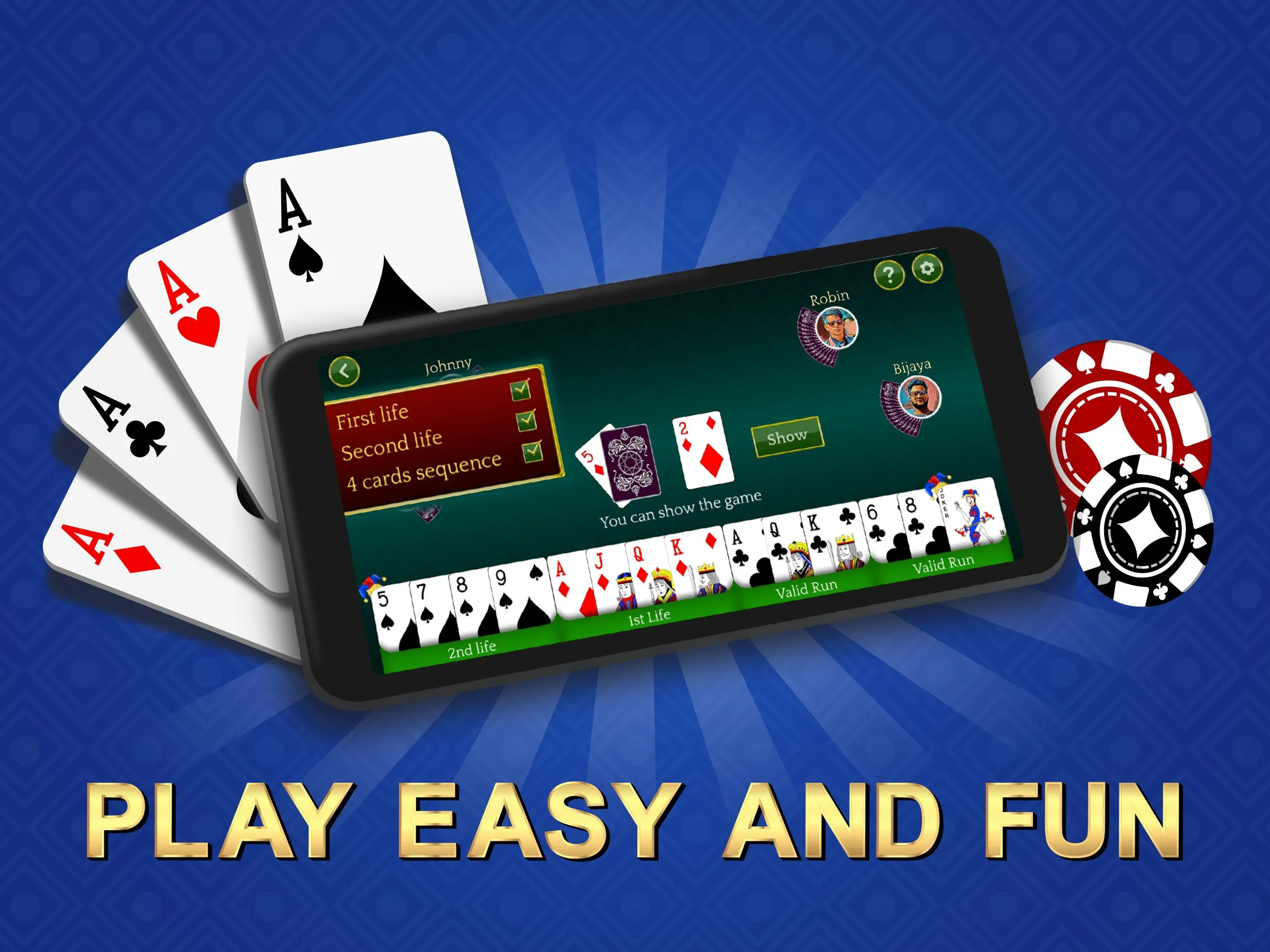 How about can you play gin rummy with 3 players?