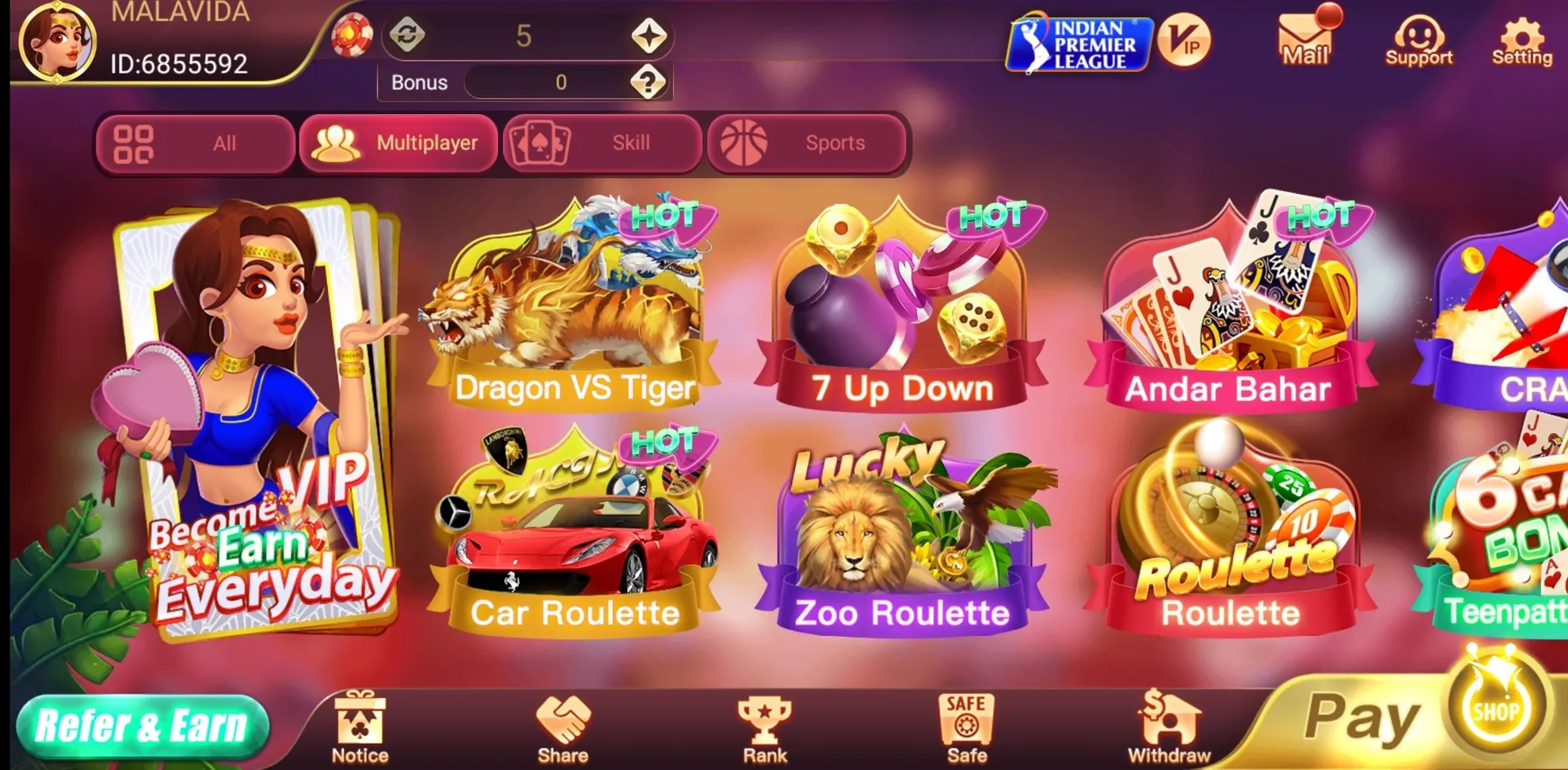 rummy game app list